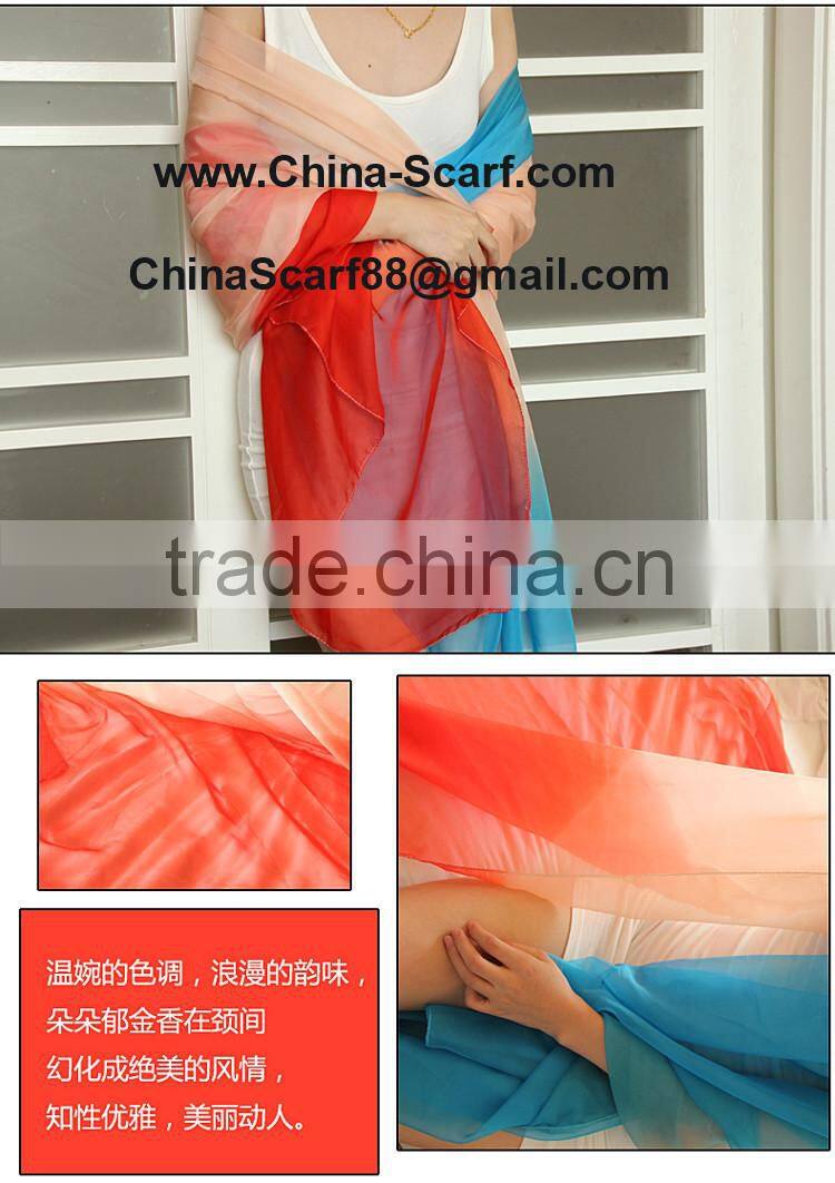 Wholesale fashion beach silk scarf