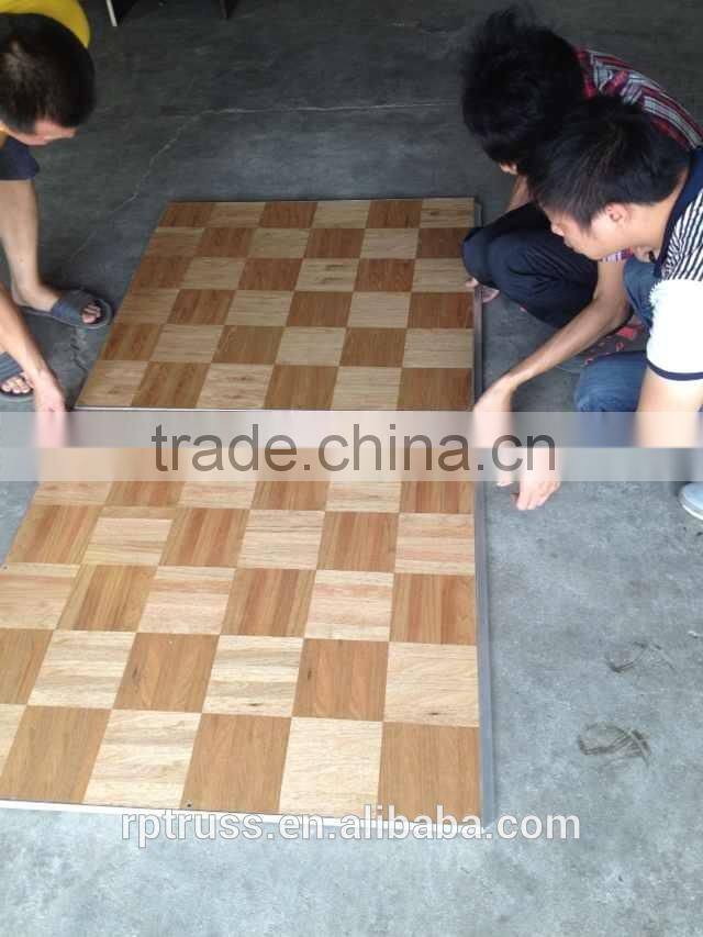 RP solid Wood Black White Dance Floor, Dance Floor for sale