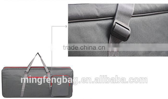 Custom High Quality Tote and Shoulder Thickening 61 Keys Musical Instrument Electronic Organ Bag with Pulleys