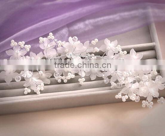Flower Bridal Crystal Formal Wedding Headdress Headwear Hair Accessories