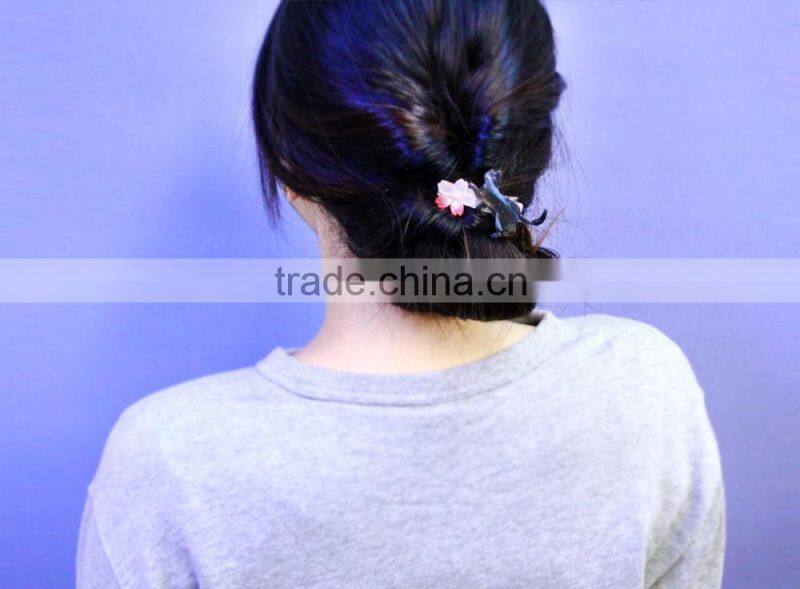2016 Fashion flower and cat hair clip