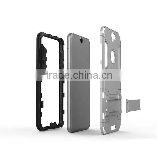 Hybrid tpu pc kickstand armor case 5.5 inch mobile phone case for wholesale