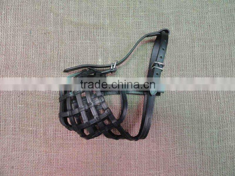 2016 Luxury Handmade Braided Genuine Leather Dog Muzzle
