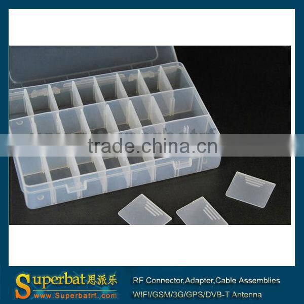 Adjustable 24 Compartment Slot Plastic Storage Box Jewelry Tool Container
