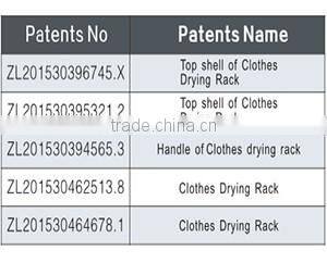 Aluminum Adjustable Style Manual Clothing Drying Rack