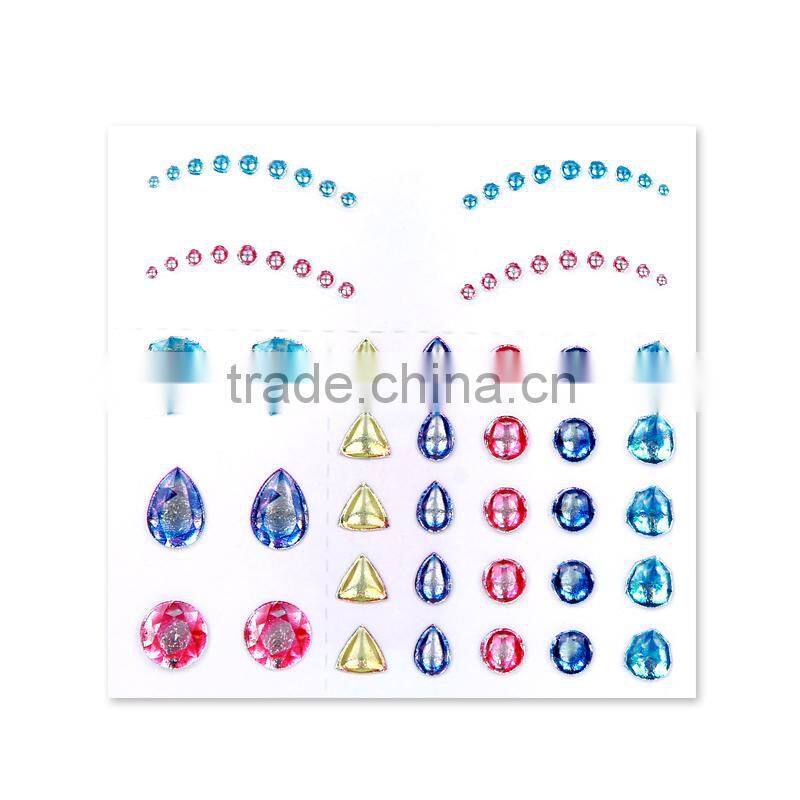 jewelry pretty woman fashion fake diamond indian Red bindi sticker