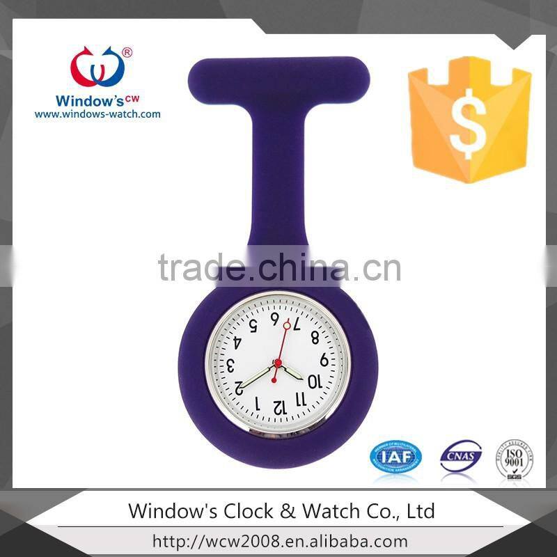 T shape silicone watch brooch nurse watch