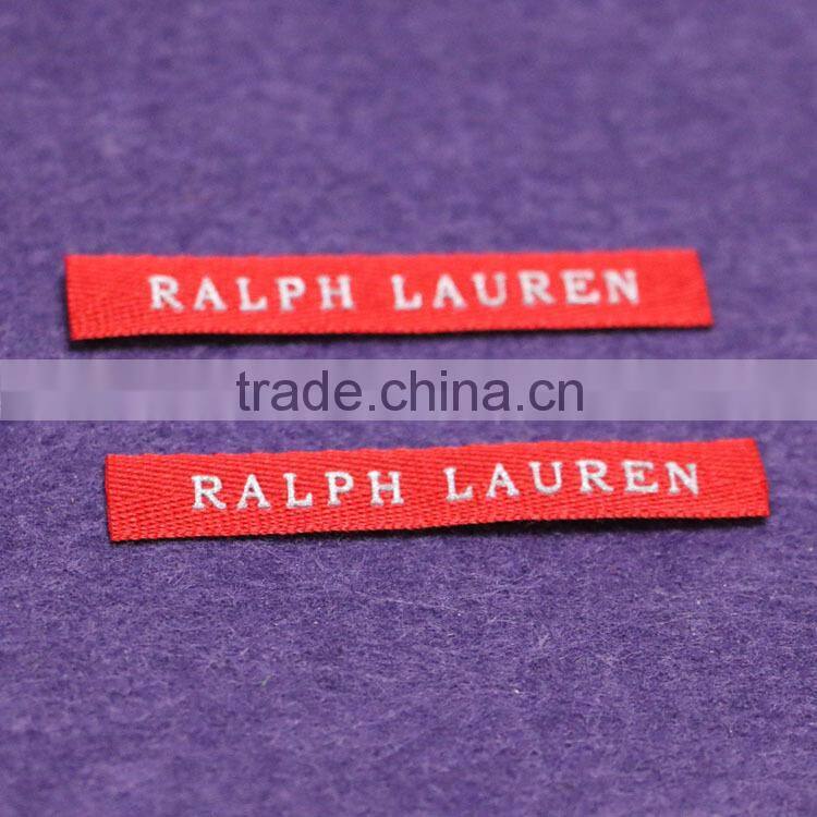 Custom Design Damask Care Label Woven Printing Clothing Washing Labels