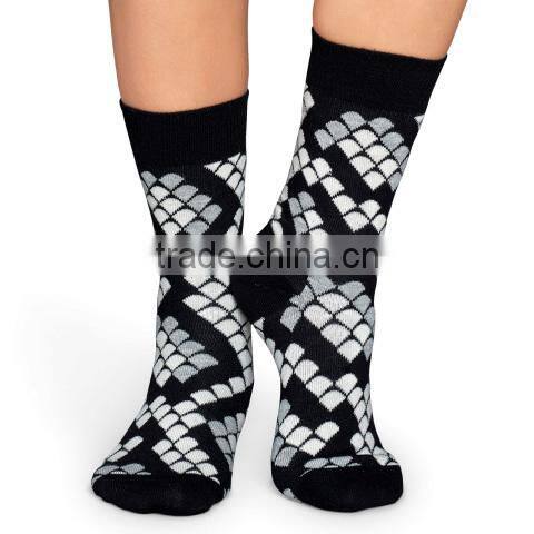 Fashion Cotton Socks / wholesale custom Happy day Socks