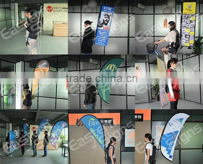 Promotion Moving Knapsack Flag Banner