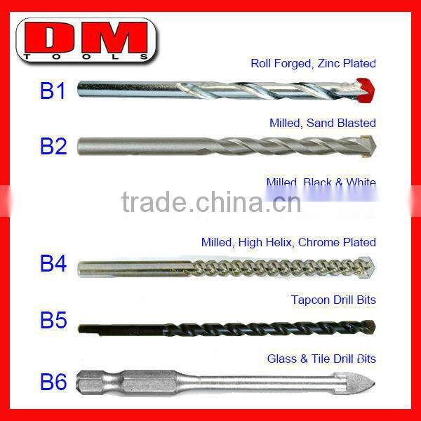 Design hot selling yg8 tipped long shank masonry drill bit