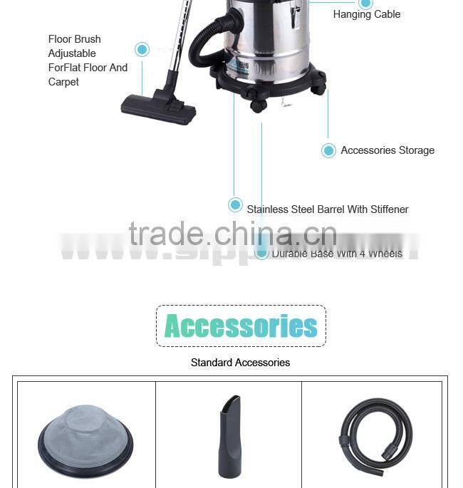 2015 Hot Sell Canister Wet And Dry Industrial Vacuum Cleaner