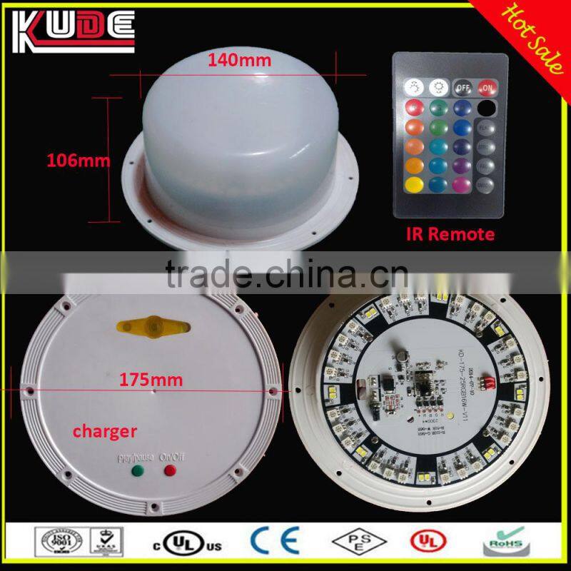 LED battery light base/led furniture spare parts with remote control