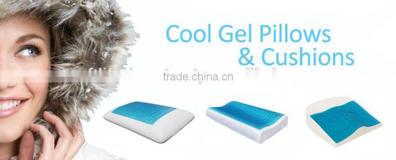 Memory Foam Contour Shape Neck Support Pillow With Gel