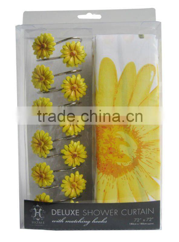 Eco-Friendly Factory directly PEVA shower curtains;new 2015 shower curtain