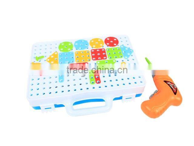 DIY Mosaics Play Set with Carry Case Assembled Creative Toys