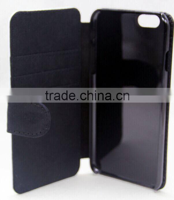 good quality mobile cover card insert leather cover for sublimation for iPhone case