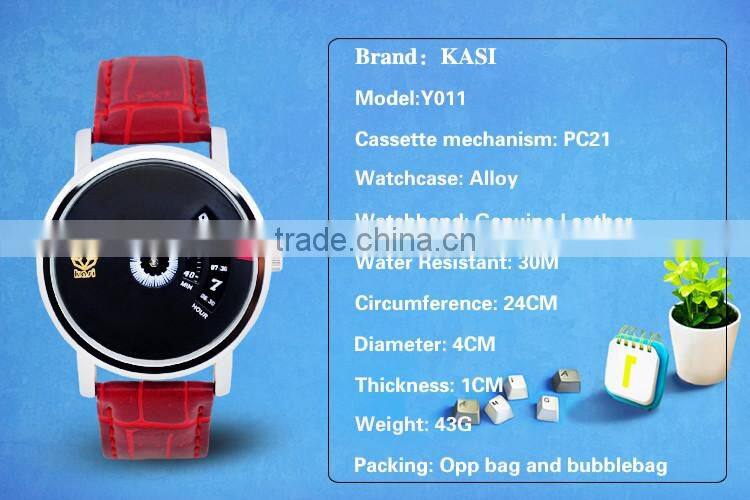 New fashion digital second dial water resistant stainless steel alloy watch case quartz wrist watch Y011