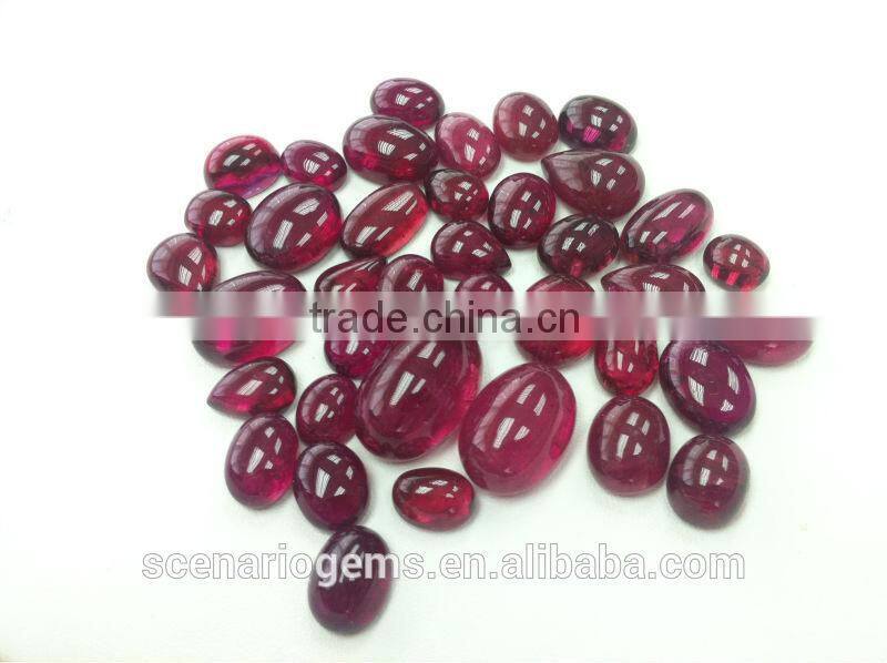 #CEZZ Natural Multi-Shape Cabs Loose Gemstone Rubellite Cabochon