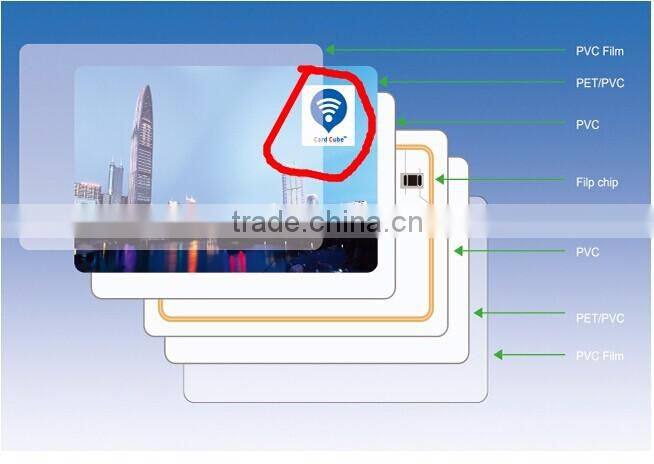 Competitve Price ISO Standard Glossy CR80 NFC Chip Contactless Smart Card