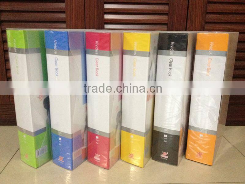 office Colorful clear PP file folder
