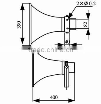 HS-16K 40W Alum Consitant Voltage Outdoor Horn Promotion amp Speaker