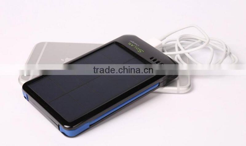4000mAh Capacity Solar Power Bank with Two Types Output Ports for Most Devices