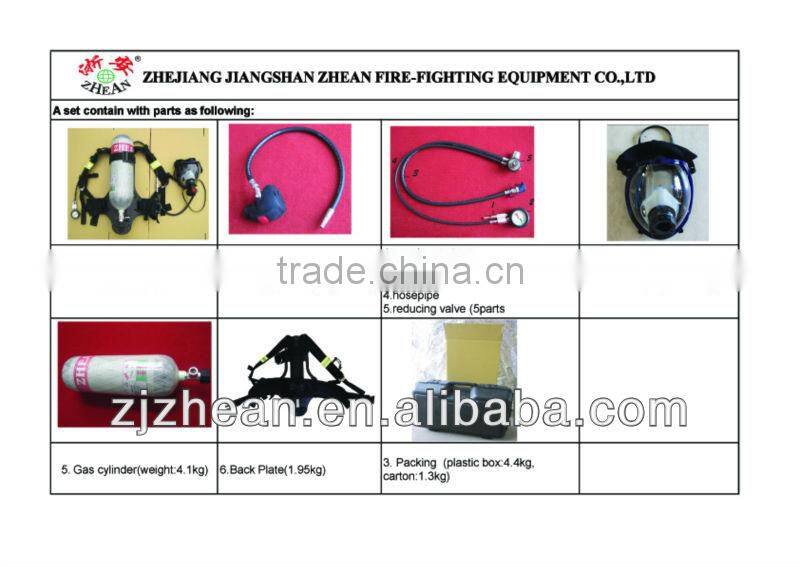 SCBA/BREATHING APPARATUS/self-rescue breathing apparatus/portable breathing apparatus