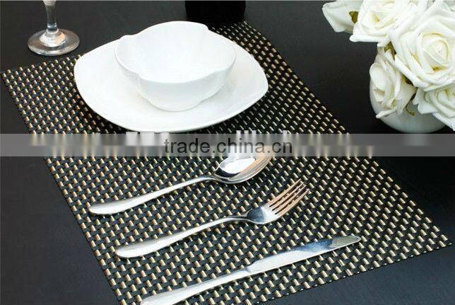 2014 Newest Eco-Friendly PVC Fashuion straw placemat