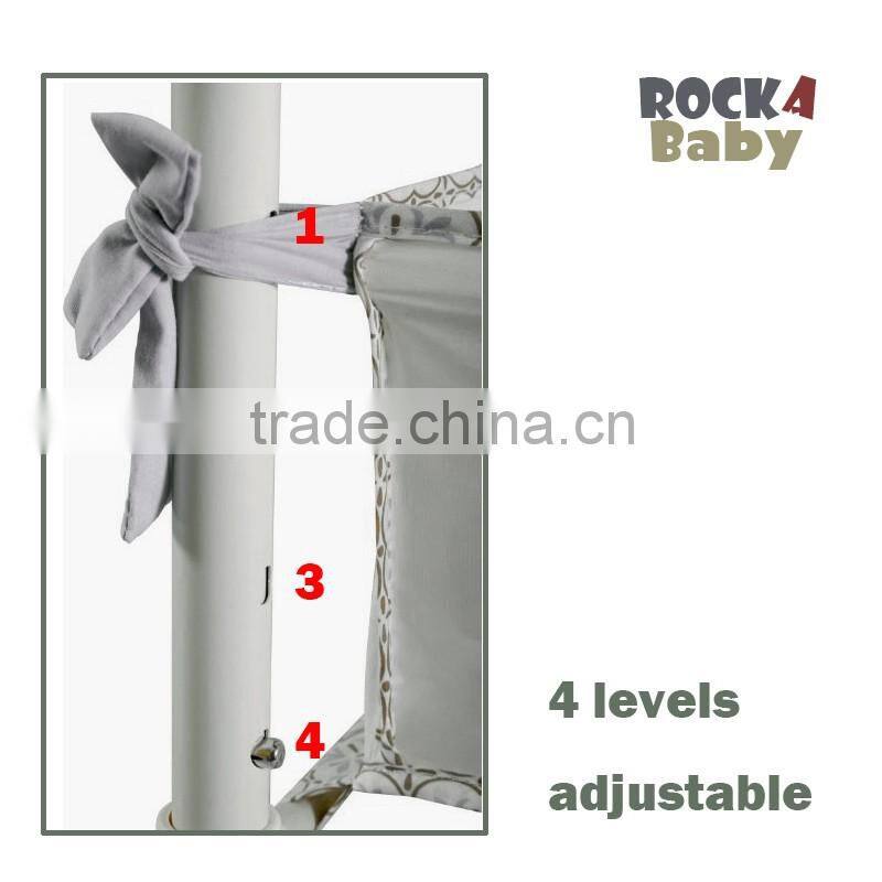 2016 high quality breathable baby crib, fabric baby crib bedding set