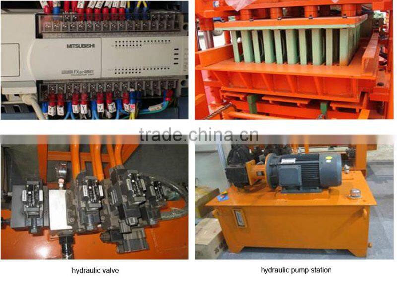 Hot sale! PLC controller,import hydraulic valve. ShentaQTY6-15 automatic fly ash brick making machine in india price