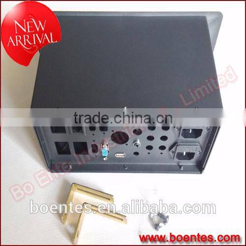 Concealed Tabletop Media Socket Box/Pop Up Desktop Socket/Cable Cubby