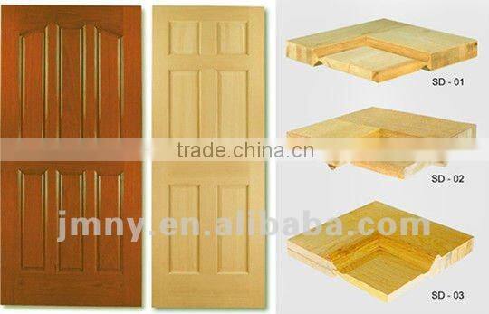 solid wood pine glass door