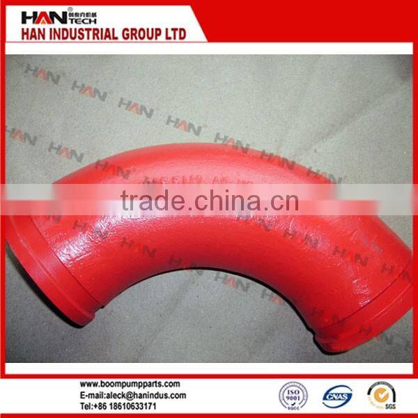 Schwing concrete pump double layer elbow delivery pipe concrete pump spare parts for Putzmeister