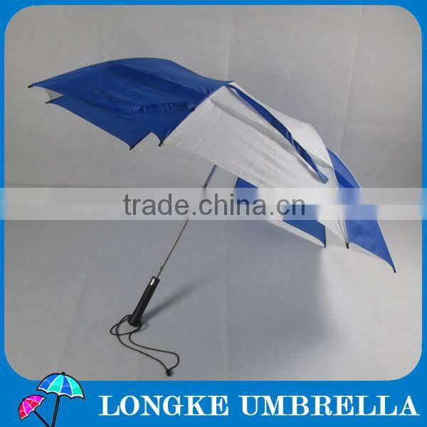 Auto open 2 folding umbrellas