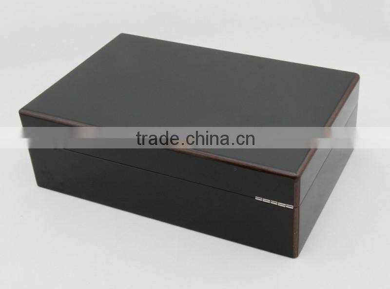 Hot sale black wooden box for jewels