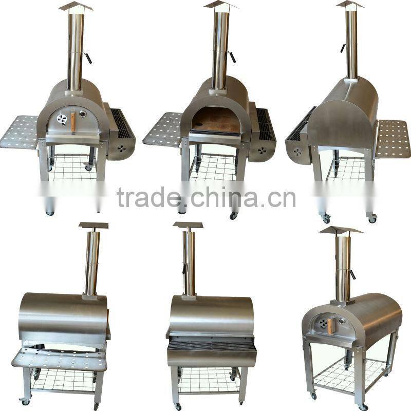 Charcoal Burner Barbecue BBQ Grill Pizza Oven