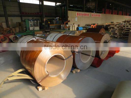 wooden color steel coil