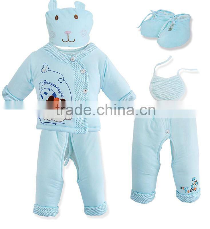Wholesale baby six piece suits /baby clothes fall winter warm clothing