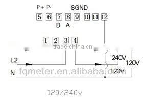 EM427 kwh meter single phase digital 120v smart electricity meter single phase single phase din rail watt-hour meter