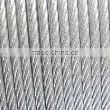 EXW!10mm 34*7+FC /36*7+FC hot dipped galvanized steel wire rope from Tianjin Huayuan