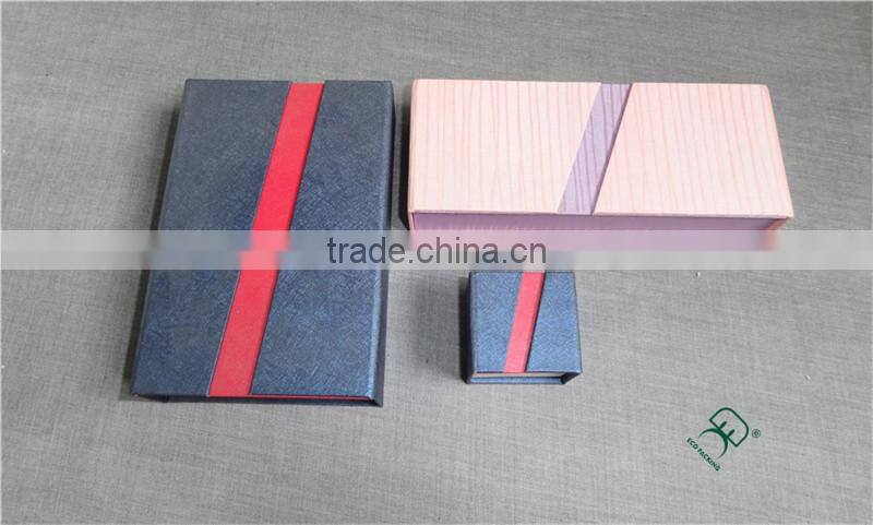 2015 gorgeous design pull out style paper box for jewelry