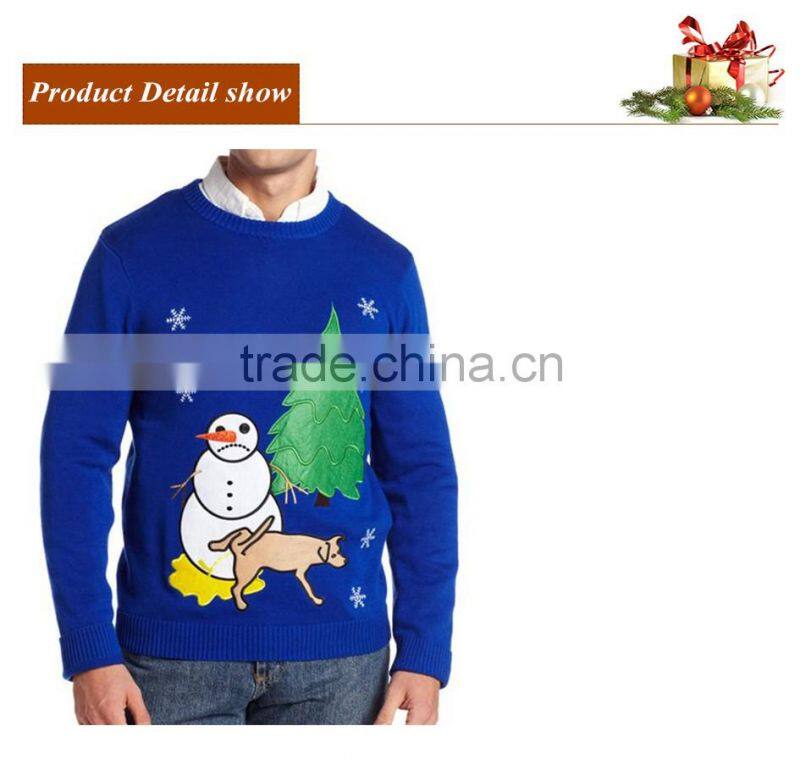 16FZCS20 high quality christmas pullovers knitted christmas sweater party