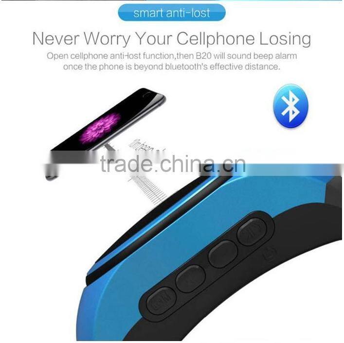 B20 Bluetooth Speaker movement Music watch Portable Mini Watch Bluetooth 2.1+EDR Sport Speaker TF Card FM Audio Radio Speakers