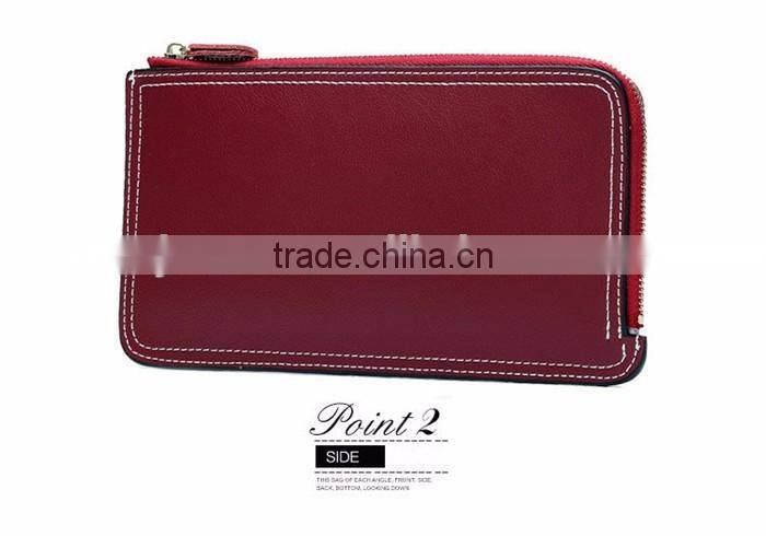 Fashionable Women Wallet 2015 Custom Leather Zipper Funny Wallet