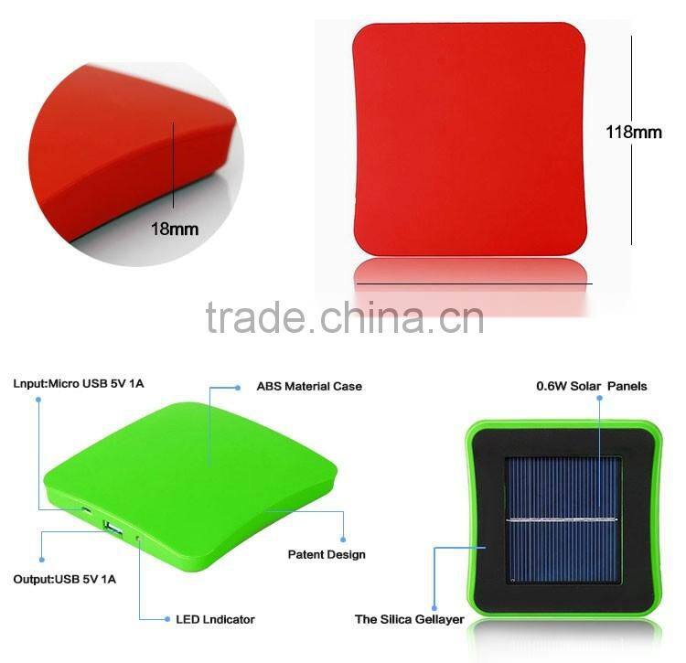 5200mAh Mobile Solar Power Panel,Solar Portable Power Bank, solar portable charger