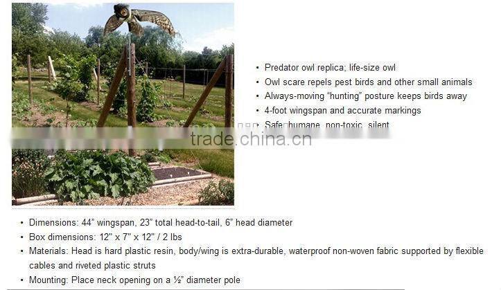 PE Plastic Flying Plastic Owl For Hunting