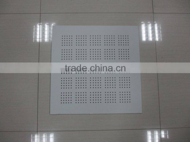 Manufacturer of pvc gypsum ceiling tiles / PVC gypsum ceiling tiles price / PVC punched gypsum ceiling tiles