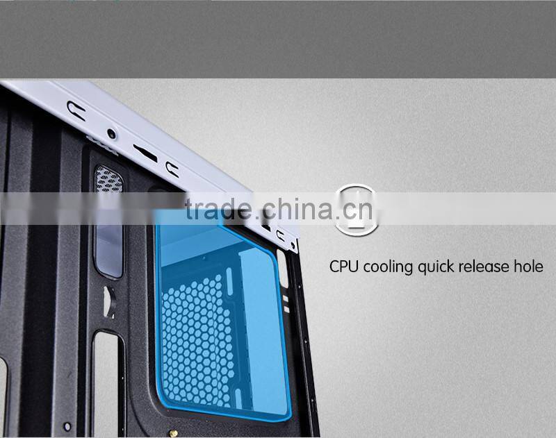 T10 aigo transparent side panel colorful LED water cooled USB3.0 HD AUDIOcomputer case