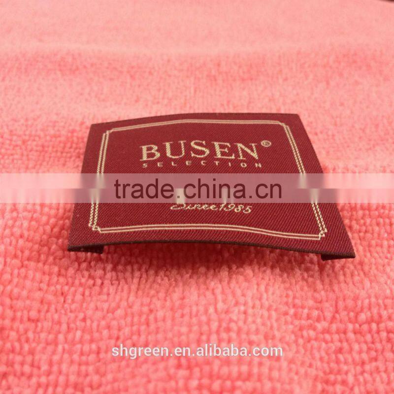 high density straight cut woven back patch for jacket